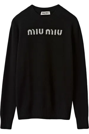 Miu Miu Logo-jacquard cashmere jumper