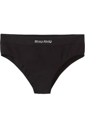 Miu Miu Seamless ribbed cotton briefs