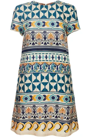 La DoubleJ Mini Swing A-line silk dress