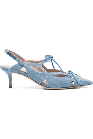 Scarosso X Paula Cademartori Blazing 60mm denim pumps