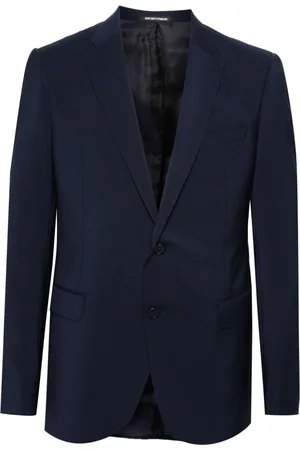 Emporio Armani Single-breasted wool blazer