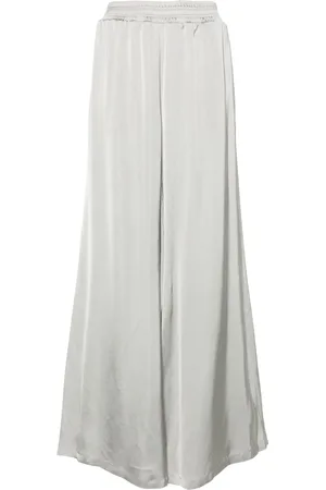Fabiana Filippi Wide-leg satin trousers