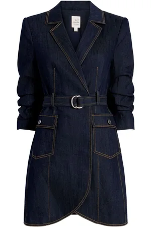 Cinq A Sept Jenessa belted denim minidress
