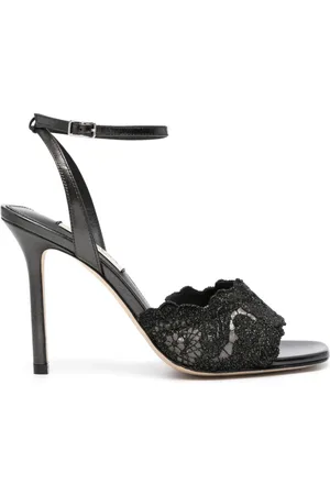 Arteana Floral-lace strap 105mm sandals
