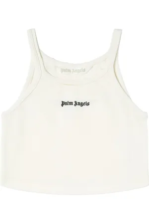 Palm Angels Logo-print cotton tank top