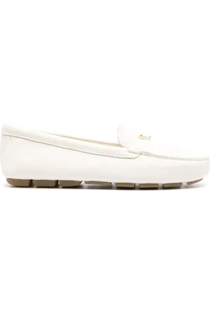 Prada Logo-plaque leather loafers