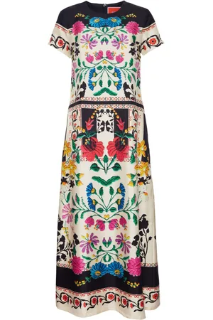 La DoubleJ Swing floral-print maxi dress