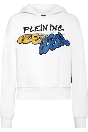 Philipp Plein Bombing Graffiti-print long-sleeve hoodie
