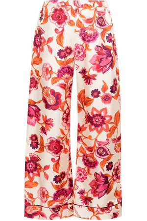 La DoubleJ Floral-print pajama trousers