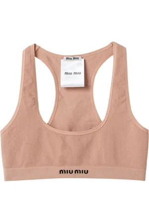 Miu Miu Seamless cotton sports bra