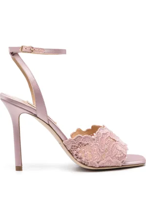 Arteana Floral-lace strap 105mm sandals