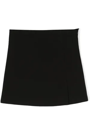 Moschino Logo-embroidered slip-on skirt