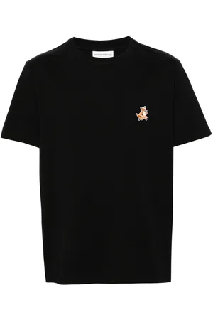Maison Kitsuné Fox-patch cotton T-shirt