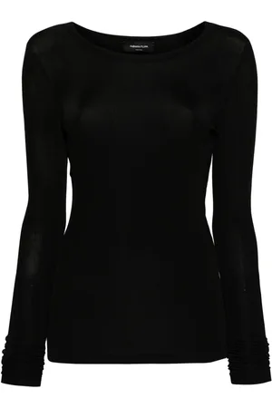 Fabiana Filippi Fine-ribbed crew-neck top