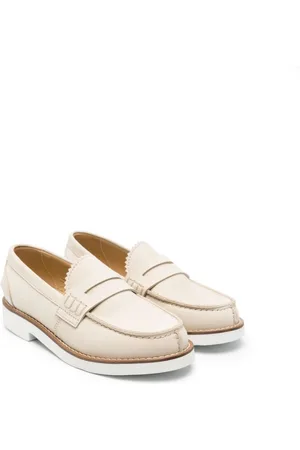 ANDREA MONTELPARE Nubuck penny loafers