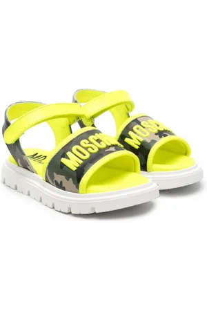 Moschino Logo-embroidered camouflage sandals