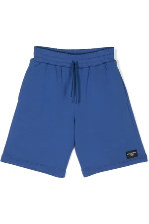 Dolce & Gabbana Logo-patch cotton track shorts