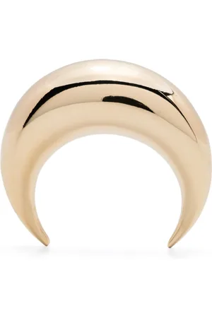 Marine Serre Moon-shaped single stud earring