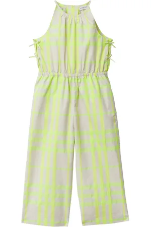 Burberry Checked cotton-blend jumpsuit