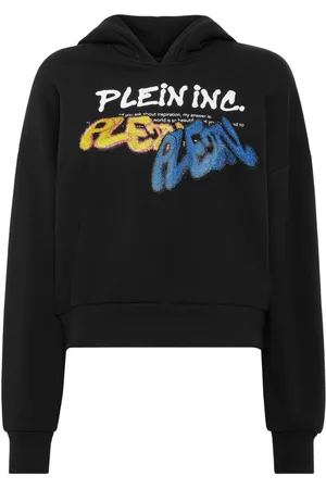 Philipp Plein Logo-print cropped hoodie