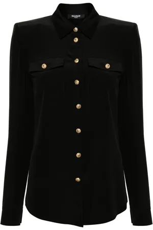 Balmain Long-sleeve silk shirt