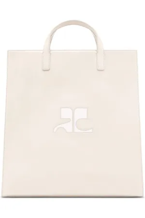 Courrèges Heritage leather tote bag