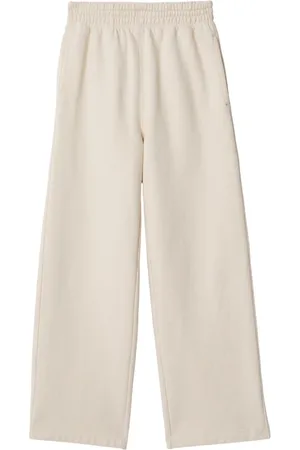 Burberry Logo-embroidered cotton track pants
