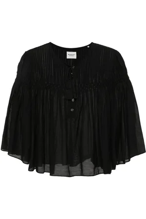 Marant Etoile Axeliana pintuck-detail blouse