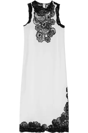 Jil Sander Floral-lace midi dress