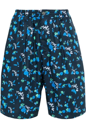 Marni Dripping abstract-print deck shorts