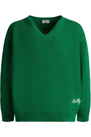 Bally Logo-embroidered cotton jumper
