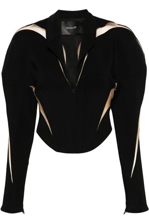MUGLER Spiral Illusion corset jacket