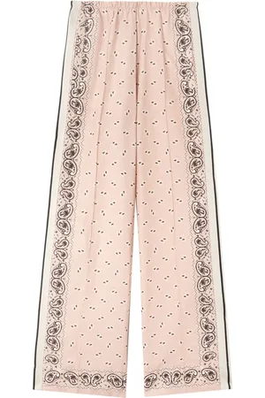 Palm Angels Paisley-print wide-leg trousers