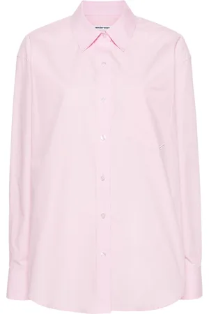 Alexander Wang Logo-tag poplin shirt