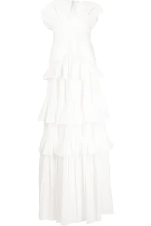 Acler Ascot ruffled strapless gown