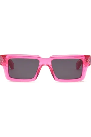 Philipp Plein Dark Shapes Hexagon rectangle-frame sunglasses