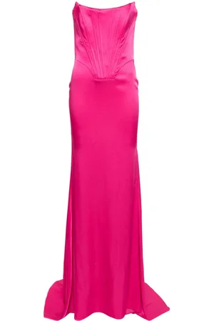 GIUSEPPE DI MORABITO Corset-style satin gown