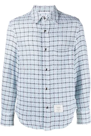 Thom Browne Long-sleeve button-fastening shirt
