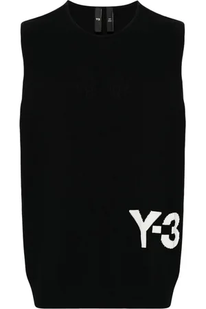 Y-3 X Adidas logo-intarsia vest