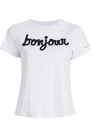 Cinq A Sept Bonjour cotton T-shirt