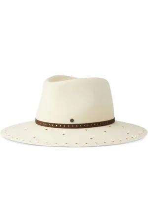 Le Mont St Michel Charles strap-detail hat