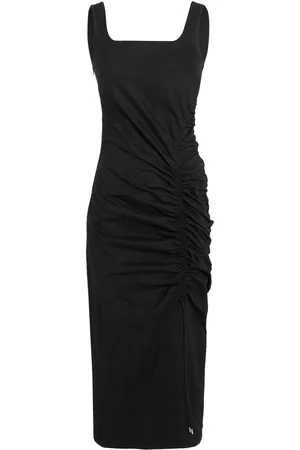 Karl Lagerfeld Gathered-detail midi dress