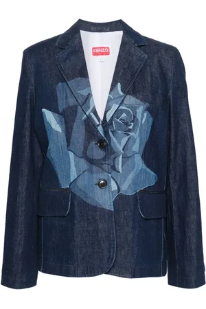 Kenzo Rose denim blazer