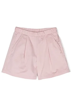 BONPOINT Logo-embroidered poplin shorts