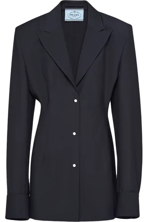 Prada Single-breasted mohair shirt jacket