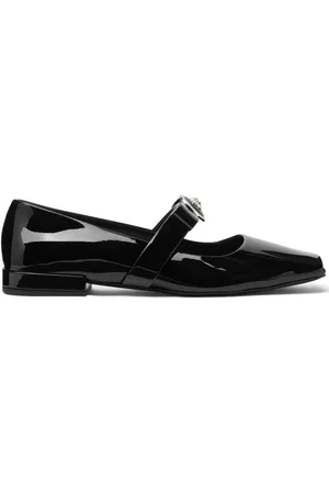 VERSACE Medusa-head leather ballerina shoes