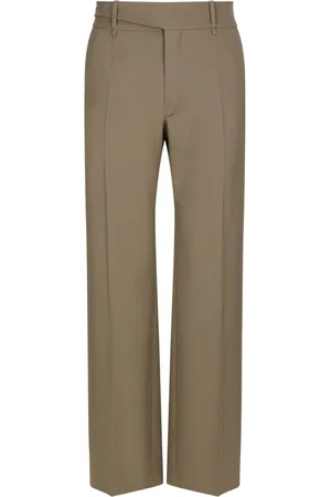 Dolce & Gabbana Straight-leg virgin-wool trousers