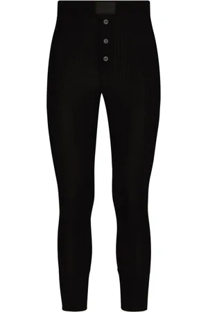 Dolce & Gabbana Ribbed cotton leggings