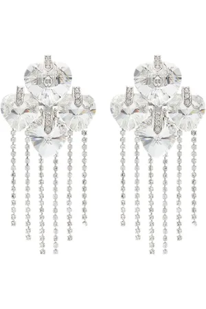 Jimmy Choo Heart crystal drop earrings