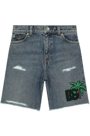 Dolce & Gabbana Logo-appliqué denim shorts
